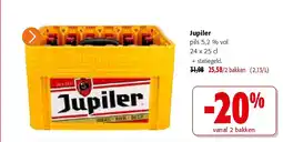 Colruyt Jupiler pils 5,2 % vol 24 x 25 cl aanbieding