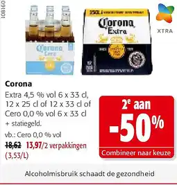 Colruyt Corona Cero 0,0 % vol aanbieding