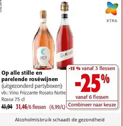 Colruyt Vino Frizzante Rosato Notte Rossa 75 cl aanbieding