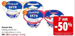Colruyt Danone Skyr Perzik-abrikoos 2 x 145 g aanbieding