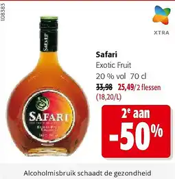 Colruyt Safari Exotic Fruit 20 % vol 70 cl aanbieding