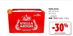 Colruyt Stella Artois pils 5,2 % vol 24 x 33 cl aanbieding