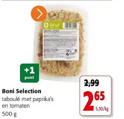 Colruyt Boni Selection taboulé met paprika’s en tomaten 500 g aanbieding