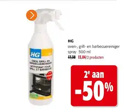 Colruyt HG oven-, grill- en barbecuereiniger spray 500 ml aanbieding