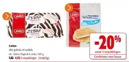 Colruyt Lotus Zebra Original 6 stuks 186 g aanbieding