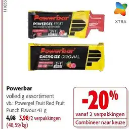 Colruyt Powerbar Powergel Fruit Red Fruit Punch Flavour 41 g aanbieding