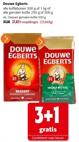 Colruyt Douwe Egberts Dessert gemalen koffie 500 g aanbieding