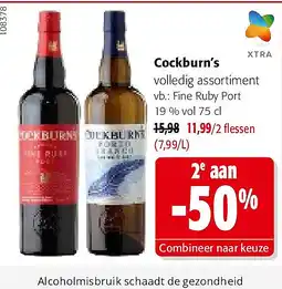 Colruyt Cockburn’s Fine Ruby Port 19 % vol 75 cl aanbieding