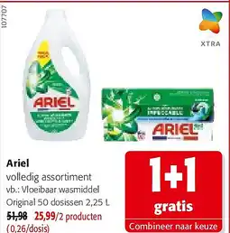 Colruyt Ariel Vloeibaar wasmiddel Original 50 dosissen 2,25 L aanbieding