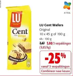 Colruyt LU Cent Wafers 190 g aanbieding