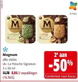 Colruyt Magnum La Pistache Signature 3 x 90 ml aanbieding