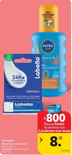 Carrefour Producten Nivea Sun en Labello aanbieding