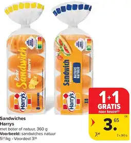 Carrefour Sandwiches Harrys aanbieding