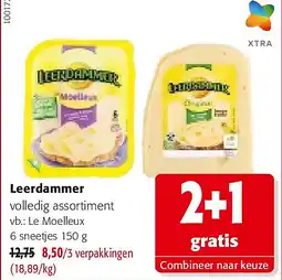 Colruyt Leerdammer Le Moelleux 6 sneetjes 150 g aanbieding