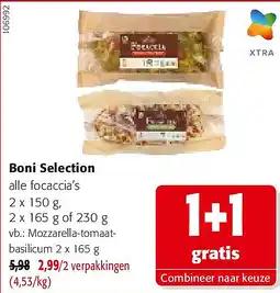 Colruyt Boni Selection Mozzarella-tomaatbasilicum 2 x 165 g aanbieding