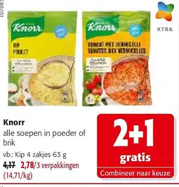 Colruyt Knorr Kip 4 zakjes 63 g aanbieding