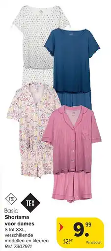 Carrefour Shortama voor dames aanbieding