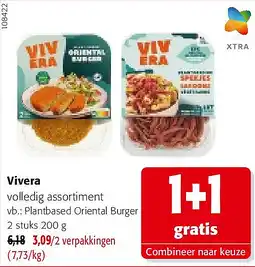 Colruyt Vivera Plantbased Oriental Burger 2 stuks 200 g aanbieding