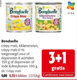 Colruyt Bonduelle Crispy maïs aanbieding