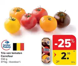 Carrefour Trio van tomaten Carrefour aanbieding