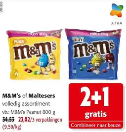 Colruyt M&M’s Peanut 800 g aanbieding