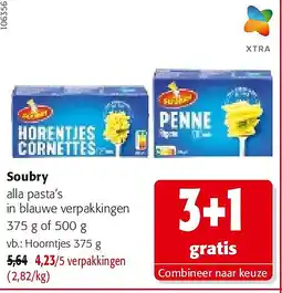 Colruyt Soubry Hoorntjes 375 g aanbieding