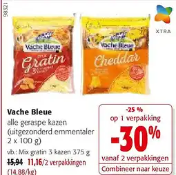 Colruyt Vache Bleue Mix gratin 3 kazen 375 g aanbieding