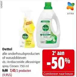 Colruyt Dettol Antibacteriële allesreiniger spray Citroen 750 ml aanbieding