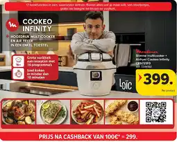 Carrefour Slimme multicooker + Airfryer Cookeo Infi nity CE9721F0 aanbieding