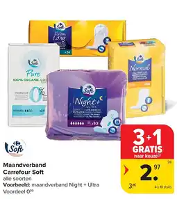 Carrefour Maandverband Carrefour Soft aanbieding