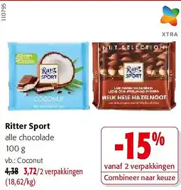 Colruyt Ritter Sport Coconut aanbieding