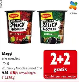 Colruyt Maggi Saucy Noodles Sweet Chili aanbieding