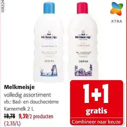 Colruyt Melkmeisje Bad- en douchecrème Karnemelk 2 L aanbieding