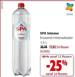 Colruyt SPA Intense bruisend mineraalwater 1,5 L aanbieding
