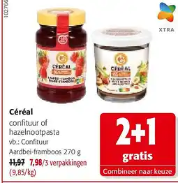 Colruyt Céréal Confituur Aardbei-framboos 270 g aanbieding