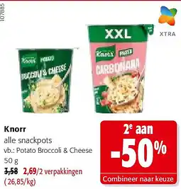 Colruyt Knorr Potato Broccoli & Cheese 50 g aanbieding