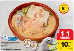 Carrefour Vispannetje op Oostendse wijze met grijze garnalen Carrefour aanbieding