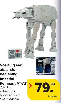 Carrefour Voertuig met afstandsbediening Imperial Remnant AT-AT aanbieding