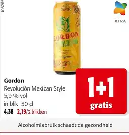 Colruyt Gordon Revolución Mexican Style 5,9 % vol in blik 50 cl aanbieding