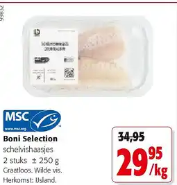 Colruyt Boni Selection schelvishaasjes 2 stuks ± 250 g aanbieding