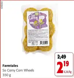Colruyt Farmtales So Corny Corn Wheels 350 g aanbieding