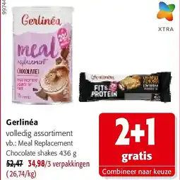 Colruyt Gerlinéa Meal Replacement Chocolate shakes 436 g aanbieding