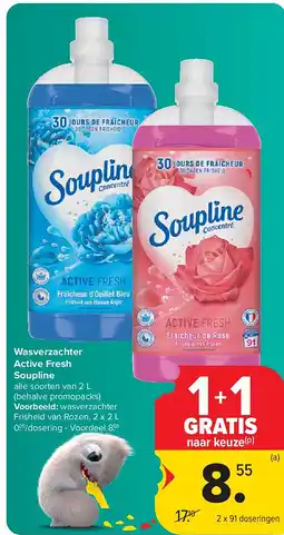 Carrefour Wasverzachter Active Fresh Soupline aanbieding