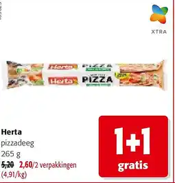 Colruyt Herta pizzadeeg 265 g aanbieding