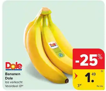 Carrefour Bananen Dole aanbieding