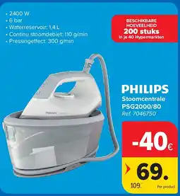 Carrefour Stoomcentrale PSG2000/80 aanbieding
