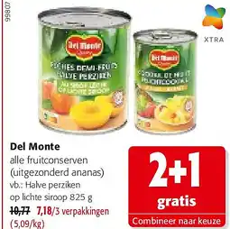 Colruyt Del Monte Halve perziken op lichte siroop 825 g aanbieding