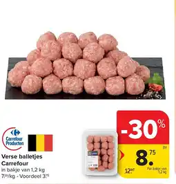 Carrefour Verse balletjes Carrefour aanbieding