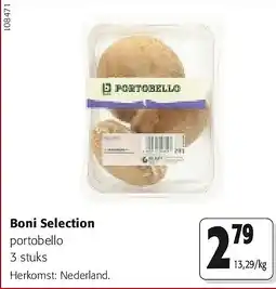 Colruyt Boni Selection portobello 3 stuks aanbieding