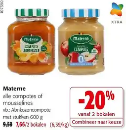 Colruyt Materne Abrikozencompote met stukken 600 g aanbieding